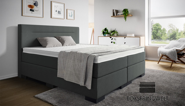 Lit Boxspring Paul en Crush Anthracite