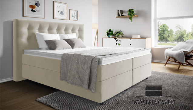 Lit Boxspring Paul en Adore Ecru   