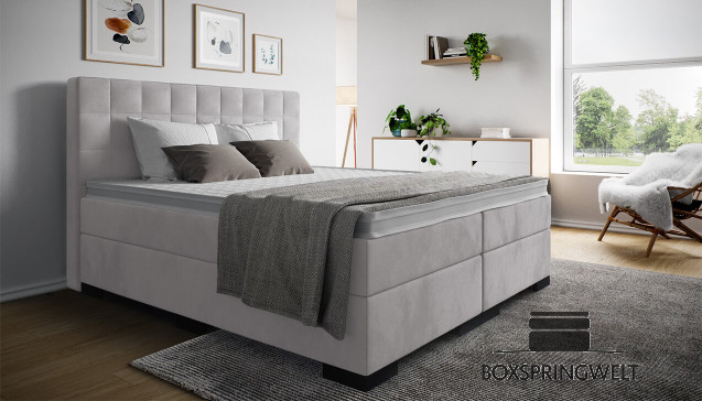 Lit Boxspring Paul en Challenger Lightgrey