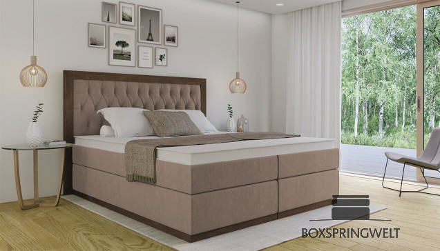 Lit Boxspring Claire 180 x 200 cm Adore Liver   