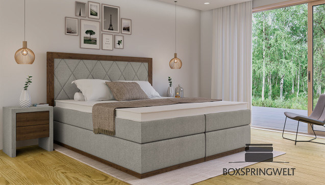 Lit Boxspring Claire 180 x 200 cm Luca Dolphin