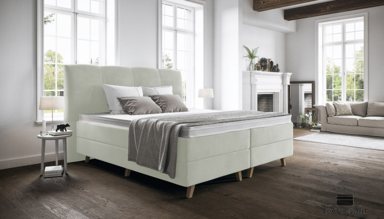 Lit Boxspring Paula en Adore Ecru   