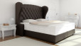 Lit Boxspring Charles 160 x 200 cm en Silk Braun