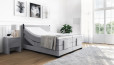 Lit Boxspring Konrad 120 x 200 cm avec moteur en planche Gris