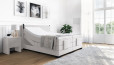 Lit Boxspring Konrad 120 x 200 cm avec moteur en planche Gris clair