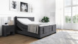 Lit Boxspring Konrad 120 x 200 cm avec moteur en planche Gris foncé