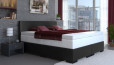 Lit boxspring en similicuir Tony 80 x 200 cm en noir