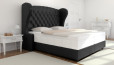 Lit Boxspring Charles 160 x 200 cm en Crush Onyx