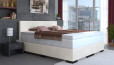 Lit Boxspring Tony en similicuir 90 x 210 cm en blanc