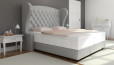 Lit Boxspring Charles 160 x 200 cm en Silk Silver