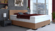 Lit Boxspring Tony en similicuir 80 x 200 cm en marron