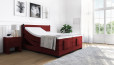 Lit Boxspring Konrad 120 x 200 cm avec moteur en Golf Burgundy