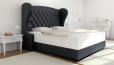 Lit Boxspring Charles 160 x 200 cm en Crush Navy