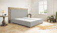 Lit Boxspring Diego sans matelas 140 x 210 cm en Dolphin