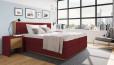 Lit Boxspring Max 160 x 210 cm en planche rouge