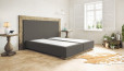 Lit Boxspring Diego sans matelas 140 x 210 cm en hunter