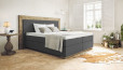 Lit Boxspring Diego 180 x 220 cm en gris