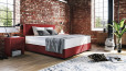 Lit Boxspring Oskar 80 x 220 cm en Mine Burgundy