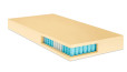 Matelas sans housse avec ressorts ensachés et revêtement en mousse froide (hybride)