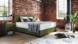 Lit Boxspring Oskar 80 x 220 cm en Crush Olive