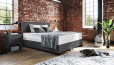 Lit Boxspring Oskar 80 x 220 cm en gris crush