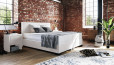 Lit Boxspring Oskar 80 x 220 cm en blanc crush