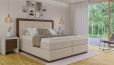 Lit Boxspring Claire 180 x 200 cm - Tête de lit avec losanges