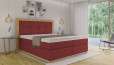 Lit Boxspring Claire 180 x 200 cm Crush Rouge vin