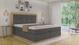 Lit Boxspring Claire 180 x 200 cm Gris Crush