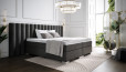 Lit Boxspring Diana en housse Adore Anthracite