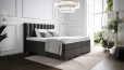 Lit Boxspring Diana en housse Adore Anthracite