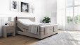 Lit Boxspring Konrad 120 x 200 cm avec moteur en planche Beige