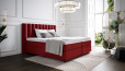 Lit Boxspring Diana en housse Mine Burgundy