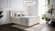 Lit Boxspring Diana en housse Mine Cream