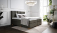 Lit Boxspring Diana en housse Adore Darkgrey