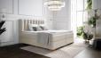 Lit Boxspring Diana en housse Adore Ecru   