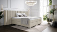 Lit Boxspring Diana en housse Adore Ecru   