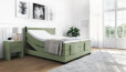 Lit Boxspring Konrad 120 x 200 cm avec moteur en planche Vert