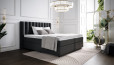 Lit Boxspring Diana en housse Mine Graphite