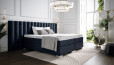 Lit Boxspring Diana en housse Adore Indigo