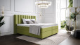 Lit Boxspring Diana en housse Mine Lime