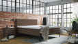 Lit Boxspring Tyler 140 x 200 cm en Luca brun foncé