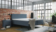 Lit Boxspring Tyler 140 x 200 cm en Luca Bleu Royal