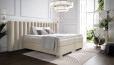 Lit Boxspring Diana en housse Adore Natural