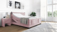 Lit Boxspring Konrad 120 x 200 cm avec moteur en board rose