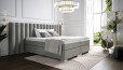 Lit Boxspring Diana en revêtement Adore Steel   