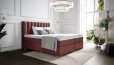 Lit Boxspring Diana en tissu Adore Winered