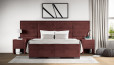 Lit Boxspring Vincent dans Adore Winered