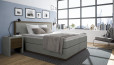 Lit Boxspring Max 160 x 210 cm en gris Bull