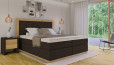 Lit Boxspring Claire 180 x 200 cm Luca Marron Foncé